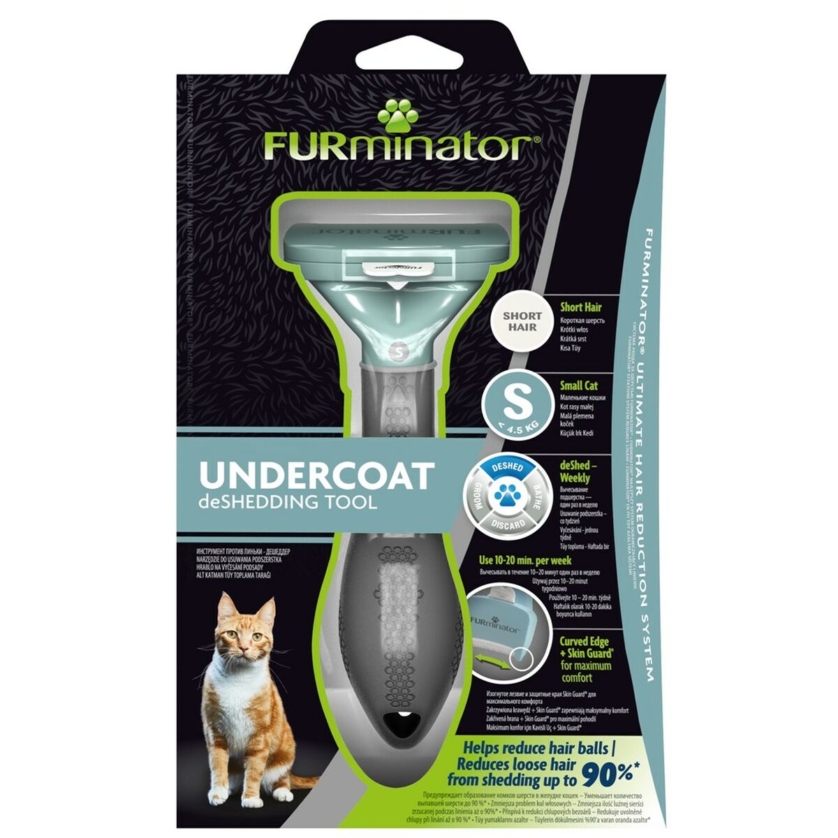 Brush Furminator FUR151296 Cat Small Black-1