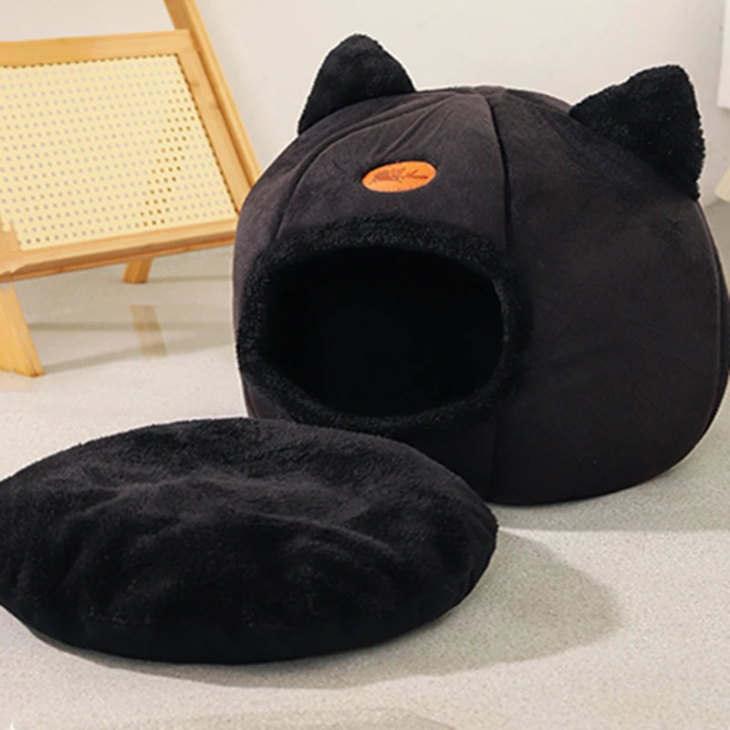 Nouveau lit pour chat confortable pour dormir profondément en hiver