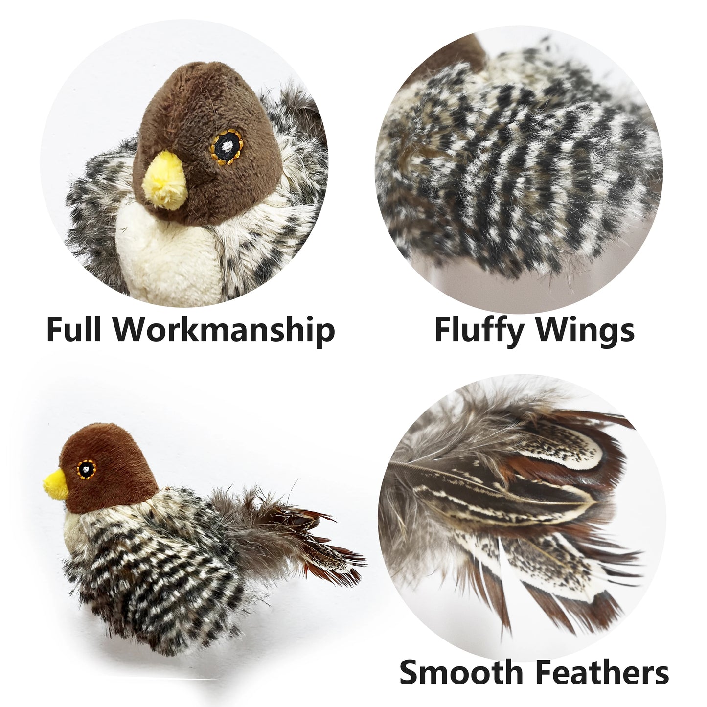 Jouets interactifs pour chats simulation d'oiseau électrique