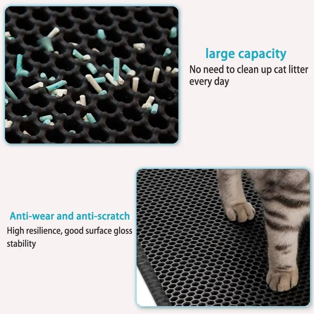 Tapis de litière pour chat imperméable et résistant à l'urine