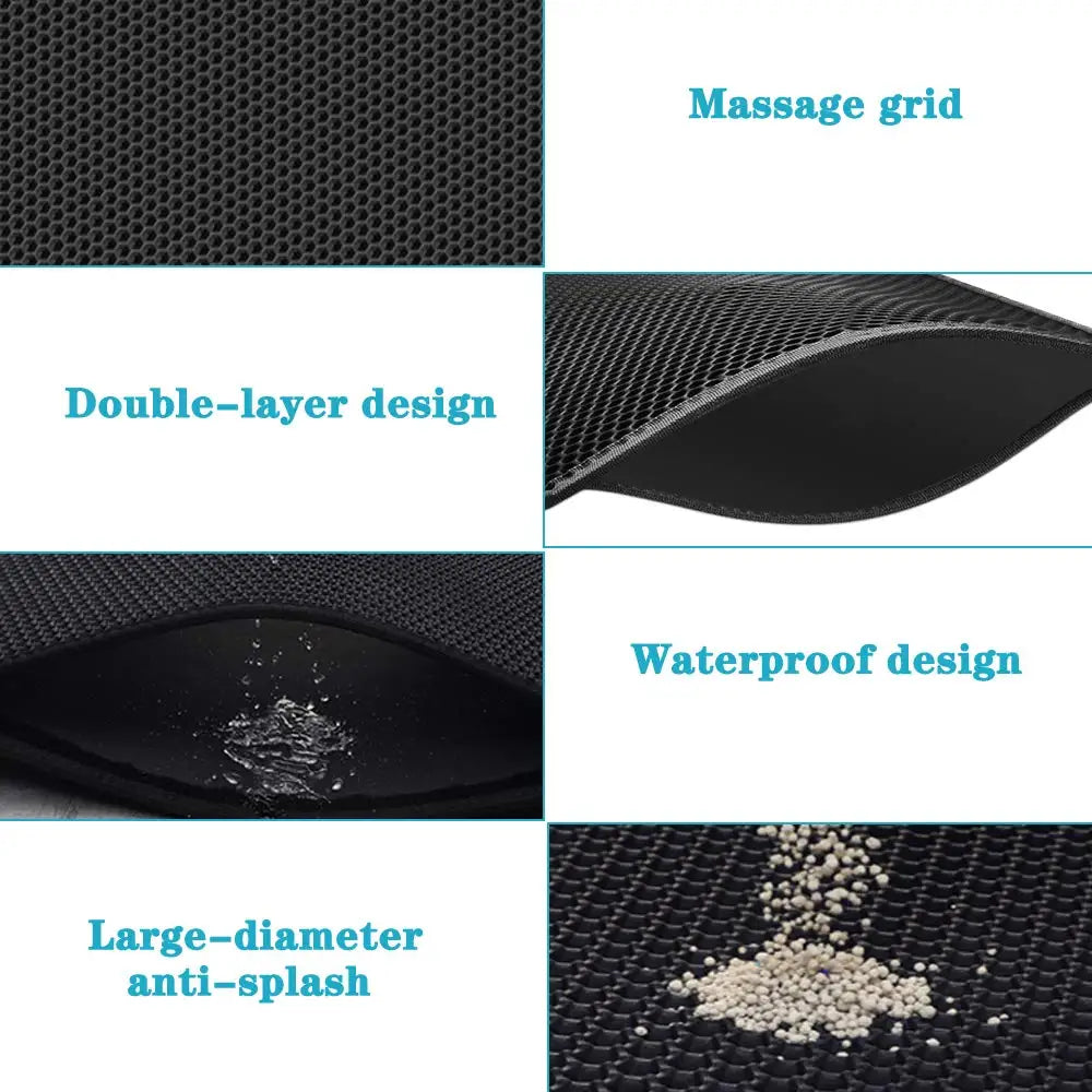 Tapis de litière pour chat imperméable et résistant à l'urine