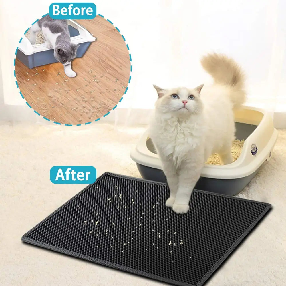Tapis de litière pour chat imperméable et résistant à l'urine