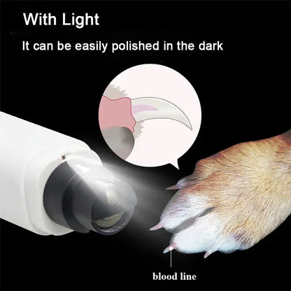 Coupe-ongles électrique pour chien rechargeable par USB