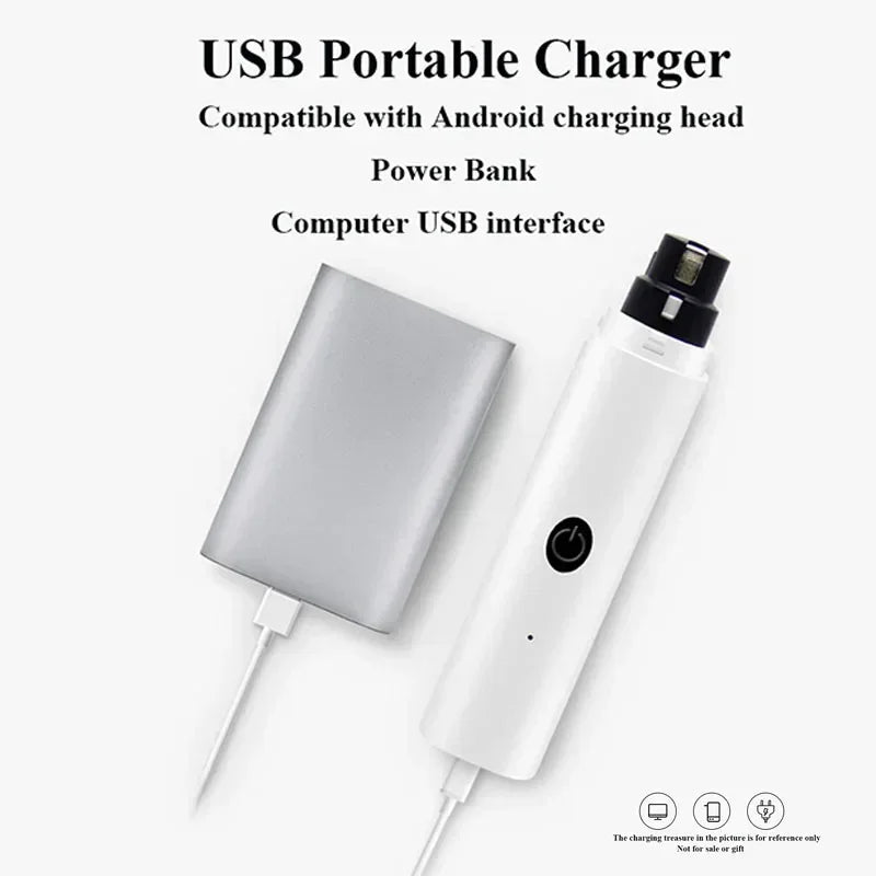 Coupe-ongles électrique pour chien rechargeable par USB
