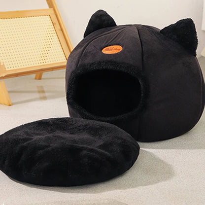 Nouveau lit pour chat confortable pour dormir profondément en hiver