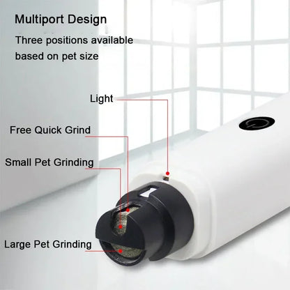Coupe-ongles électrique pour chien rechargeable par USB