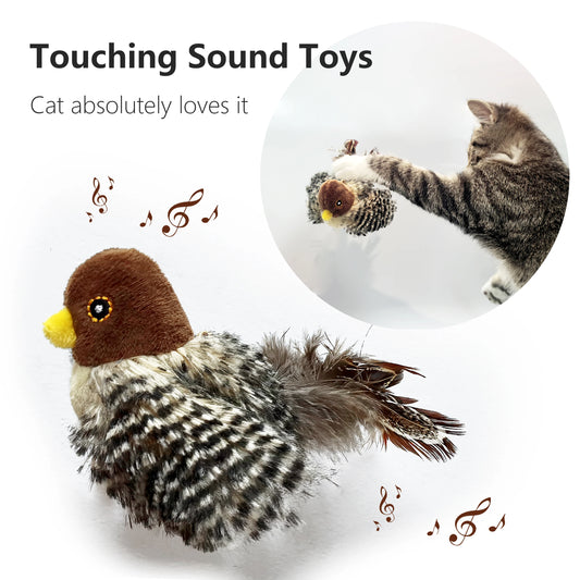 Jouets interactifs pour chats simulation d'oiseau électrique