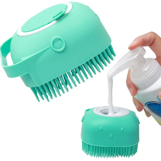 Brosse à shampoing pour chien et chat, 80 ml, 76 g