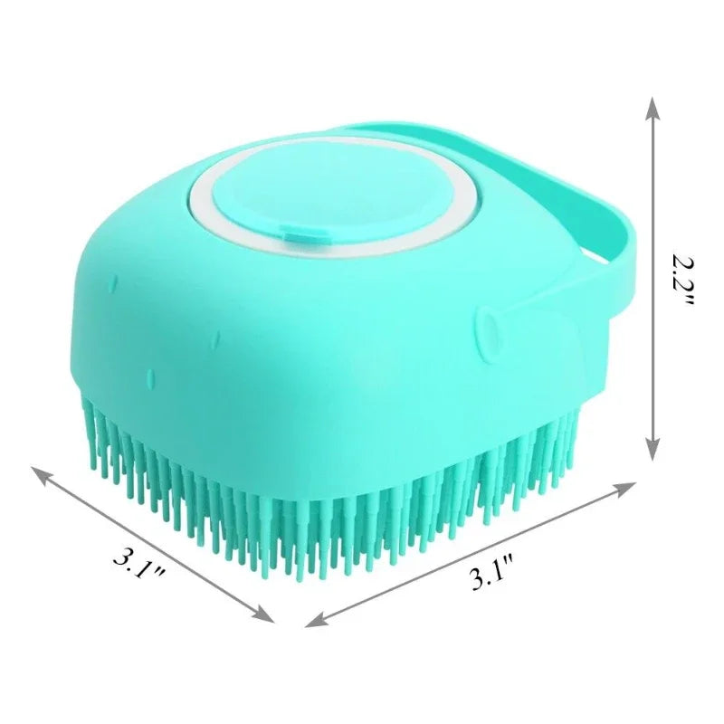 Brosse à shampoing pour chien et chat, 80 ml, 76 g