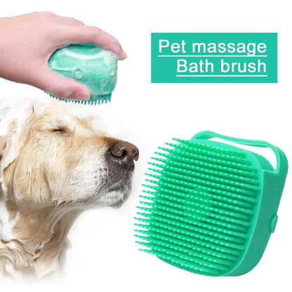 Brosse à shampoing pour chien et chat, 80 ml, 76 g