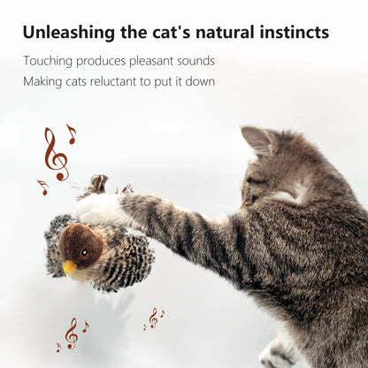 Jouets interactifs pour chats simulation d'oiseau électrique
